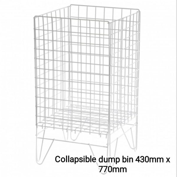 Collapsible dump bin manufactured in metal, available in 2 sizes - Image 3