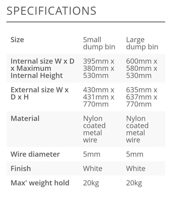 Collapsible dump bin manufactured in metal, available in 2 sizes - Image 5