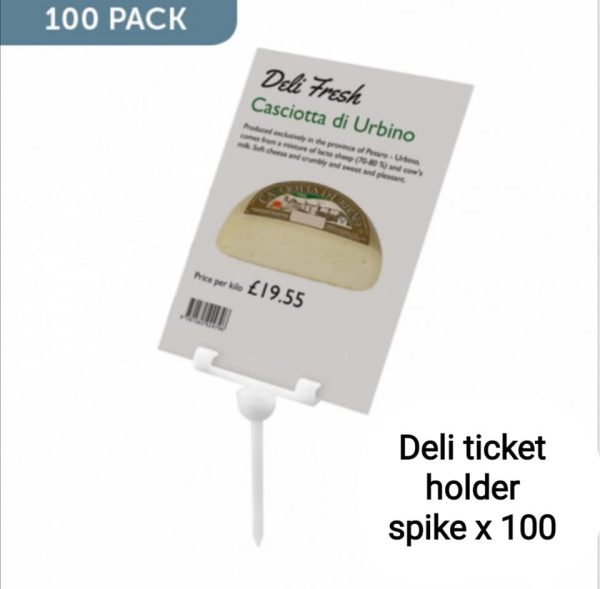 100 Deli ticket holder spike for prices & Promotions