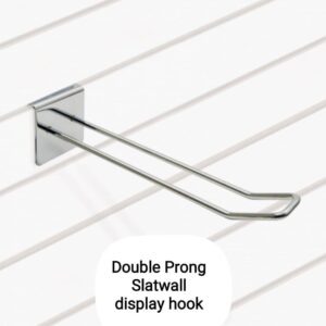 Slatwall Double Prong Hooks for merchandising displays