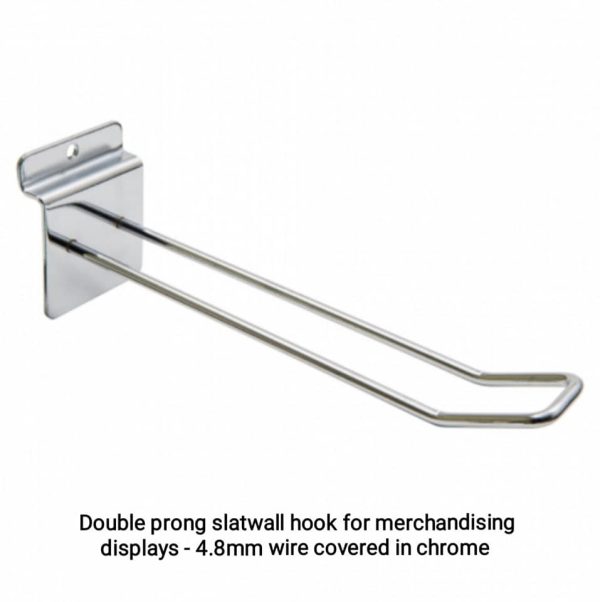 Slatwall Double Prong Hooks for merchandising displays - Image 3