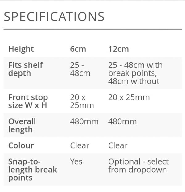 Shelf Pusher System Dividers to complete your pusher system - Image 7
