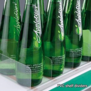 50mm high Shelf Dividers for keeping products in order