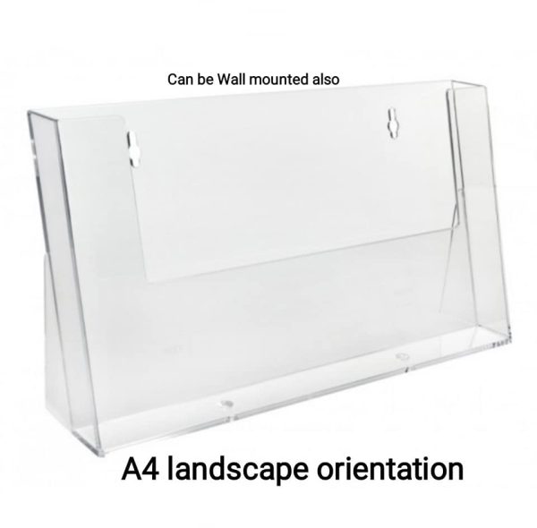 Counterstanding leaflet holder in A4, 1/3 A4 (third A4), A5 and A6 sizes - Image 3