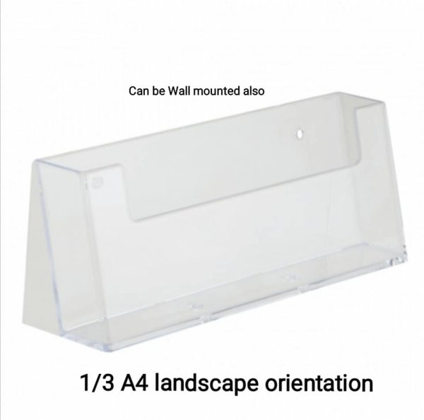 Counterstanding leaflet holder in A4, 1/3 A4 (third A4), A5 and A6 sizes - Image 4