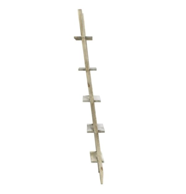 Wooden Display Ladder with a rustic, shabby chic styling - Image 3