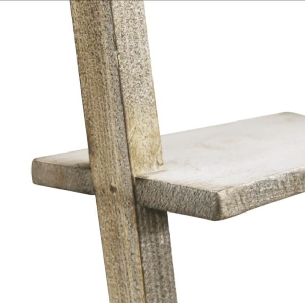 Wooden Display Ladder with a rustic, shabby chic styling - Image 5