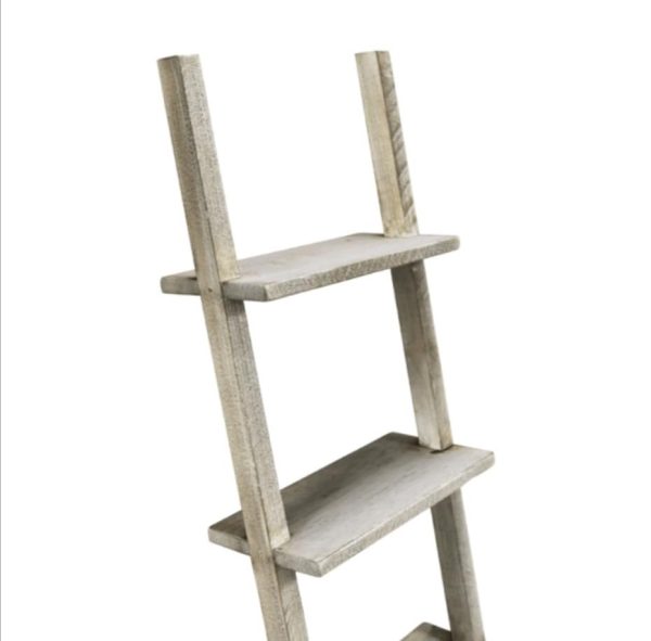 Wooden Display Ladder with a rustic, shabby chic styling - Image 7