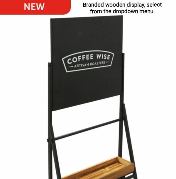 A modern, yet rustic, Folding Ladder Shelf Stand With Chalkboard Header, - Image 5