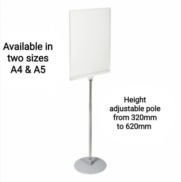 Our new Counterstanding acrylic showcard stand with an adjustable tube, - Image 6