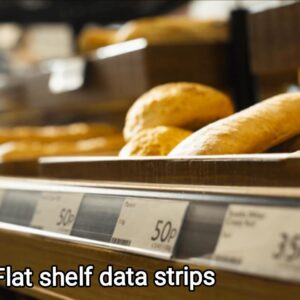 Adhesive backed Data Strips designed for displaying labels & Prices on flat shelves