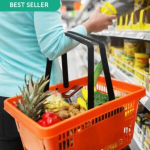 22ltr shopping basket in four different colours