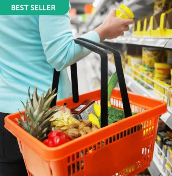 22ltr shopping basket in four different colours