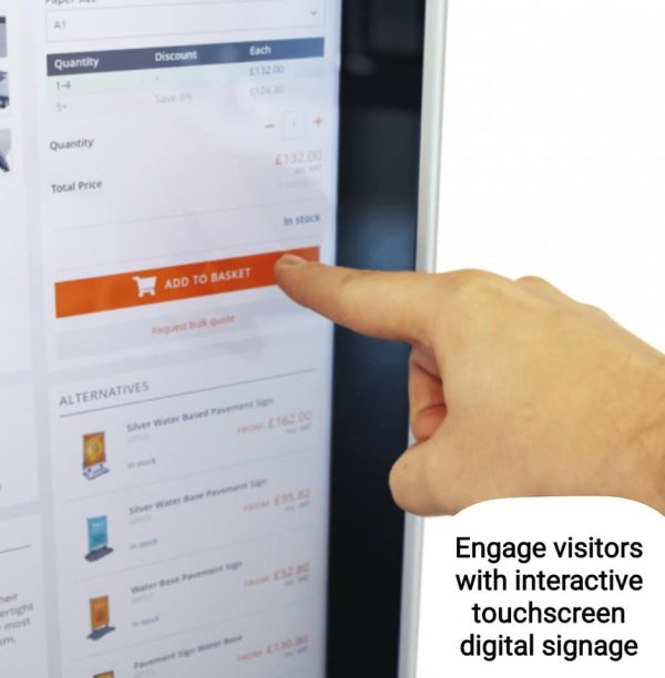 Wall mounted touchscreen digital signage for interactive digital advertising - Image 4