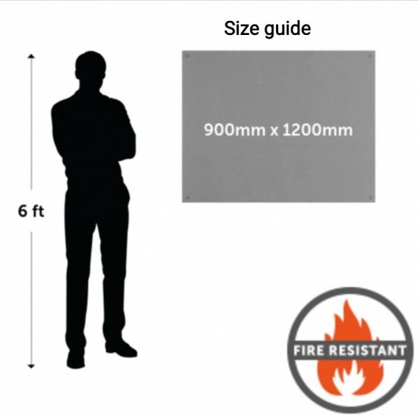 Fire-resistant Frameless rigid felt notice board - Image 7