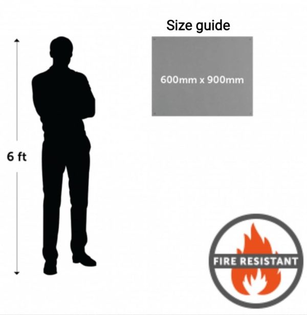 Fire-resistant Frameless rigid felt notice board - Image 6