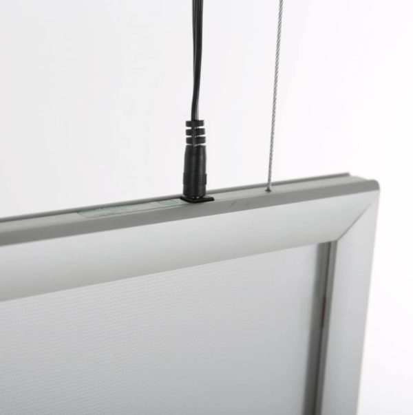 Energy-saving Backlit Double Sided Hanging Snap Frames for promotional displays. - Image 5