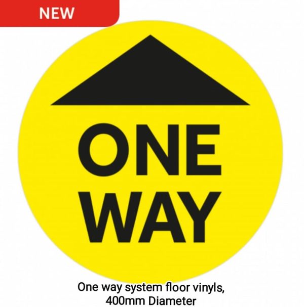 One Way Sign Floor Vinyls for directing customer flow - Image 4