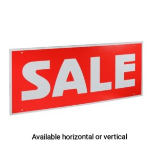 "Sale" sign horizontal or vertical hanging