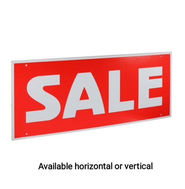 "Sale" sign horizontal or vertical hanging