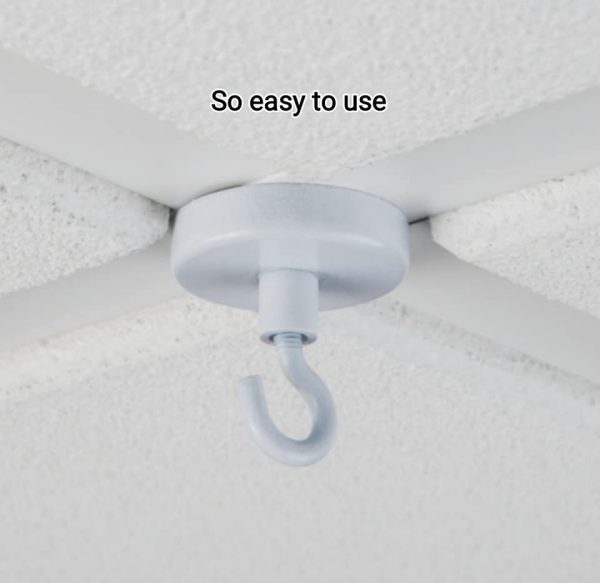 Magnetic Ceiling Hook for attaching to suspended ceiling bars - Image 3