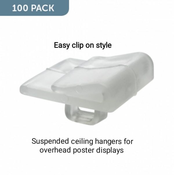 100 Suspended Ceiling Hangers for displaying posters from above - Image 2