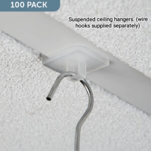100 Suspended Ceiling Hangers for displaying posters from above