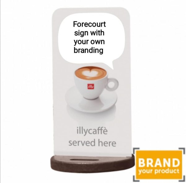 A double sided aluminium Sign Panel Pavement Sign