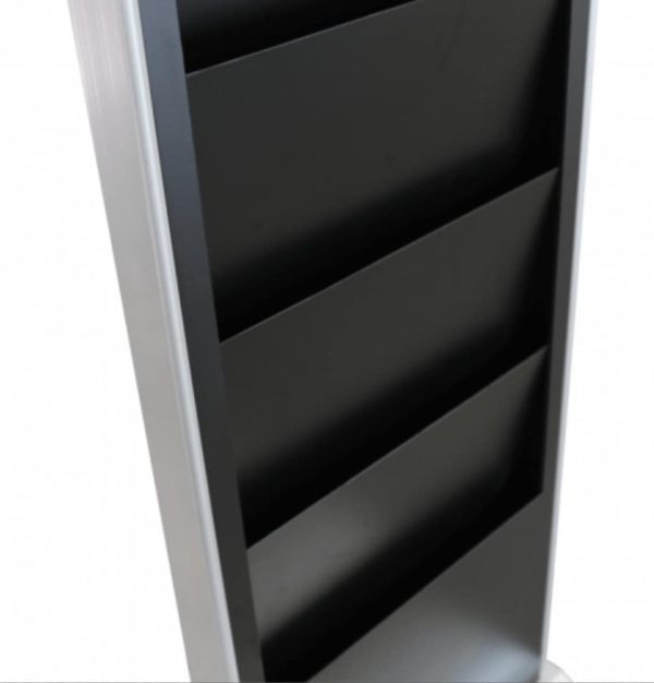 Slimline freestanding digital signage with integrated brochure holder - Image 7