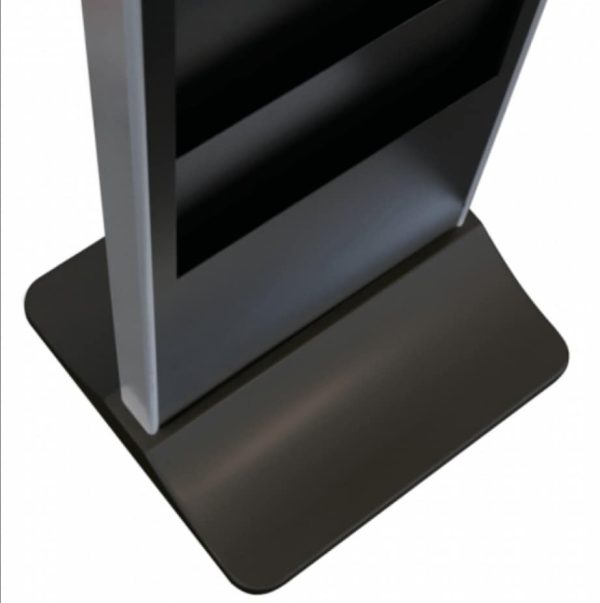 Slimline freestanding digital signage with integrated brochure holder - Image 5