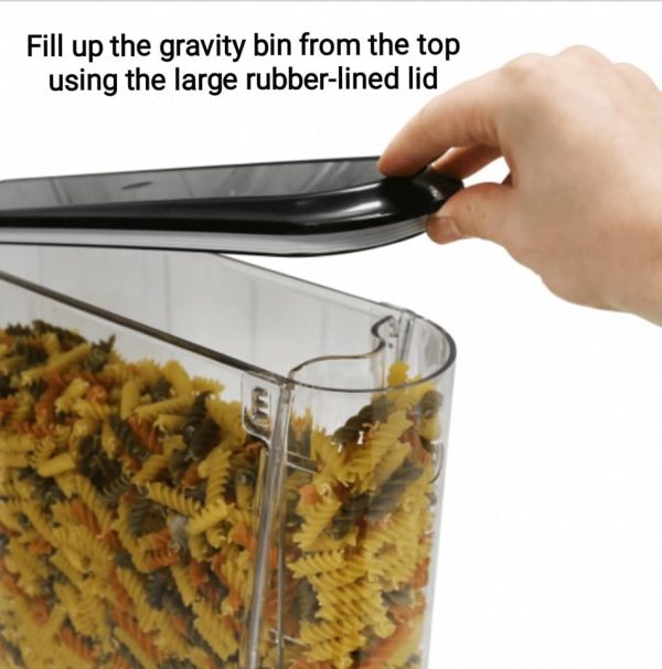 Gravity food dispenser is supplied with a base for counter standing - Image 5
