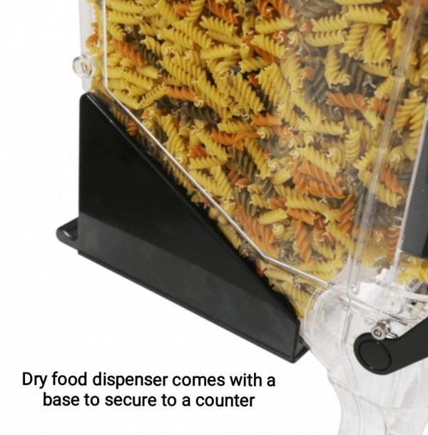 Gravity food dispenser is supplied with a base for counter standing - Image 6