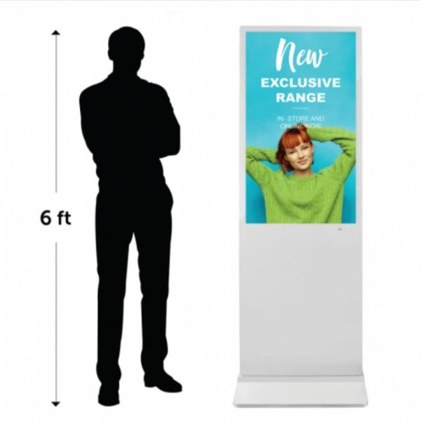 Premium freestanding single sided digital advertising screen is available in 55" & 43" - Image 9
