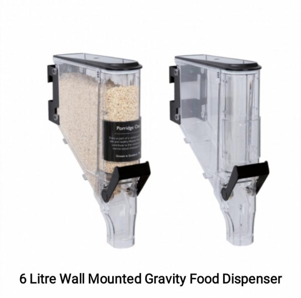 Gravity food dispenser is supplied with a base for counter standing - Image 8