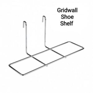 Gridwall Shoe Shelf is a must-have accessory to put footwear out on display