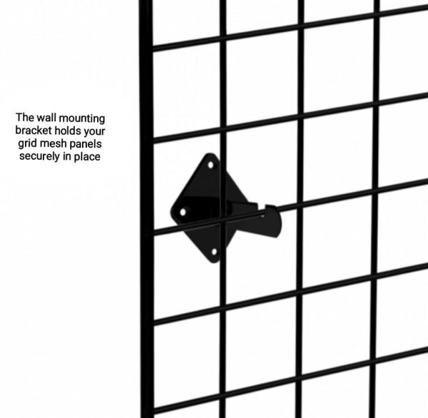 Black or Chrome Gridwall Mesh panels available in 5 different lengths 4ft,5ft,6ft,7ft & 8ft all x 2 foot, - Image 4
