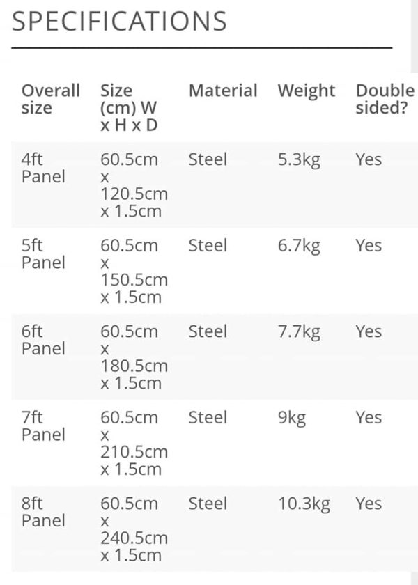 Black or Chrome Gridwall Mesh panels available in 5 different lengths 4ft,5ft,6ft,7ft & 8ft all x 2 foot, - Image 5