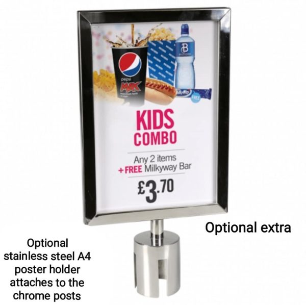 New Chrome Retractable Queue Barrier System - Image 5