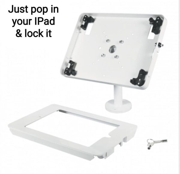 Countertop iPad Stand designed with an anti-theft feature - Image 2