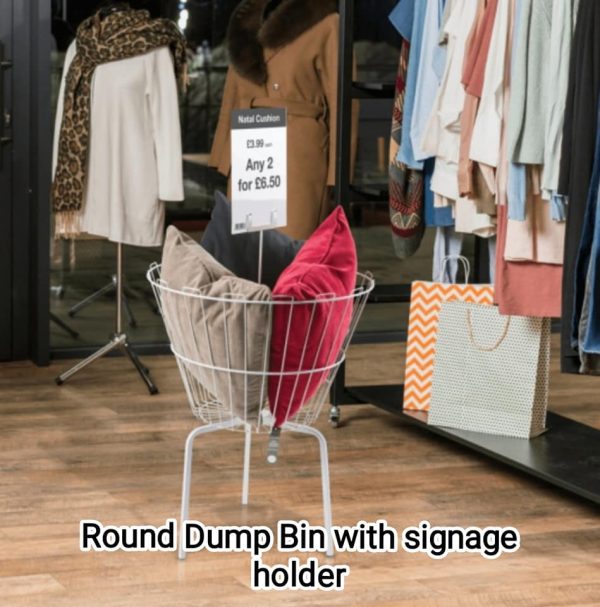 Increase impulse buys with a Round Dump Bin in your store,