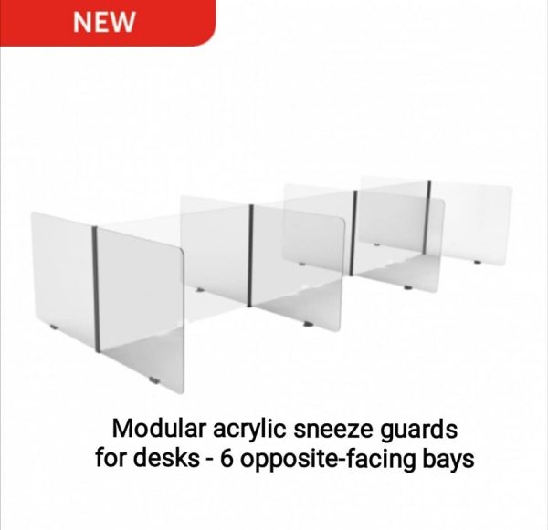 Versatile office desk screens which can be extended and reconfigured as required - Image 5