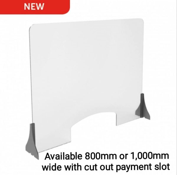 Premium quality flat pack sneeze guard for counter, desk and tabletop use - Image 2