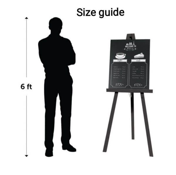 Freestanding easel available in a Dark oak, black or white finish, - Image 6