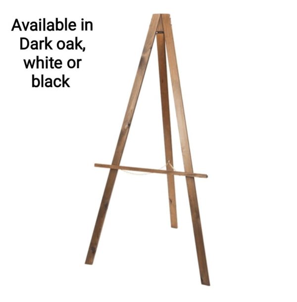 Freestanding easel available in a Dark oak, black or white finish, - Image 4