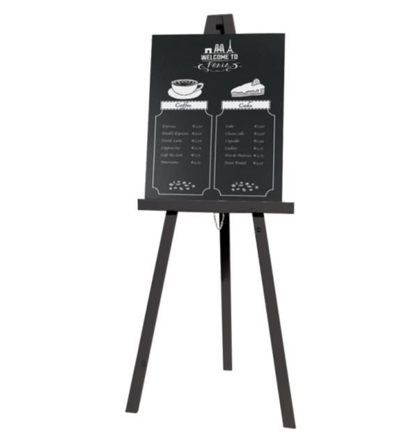 Freestanding easel available in a Dark oak, black or white finish, - Image 3