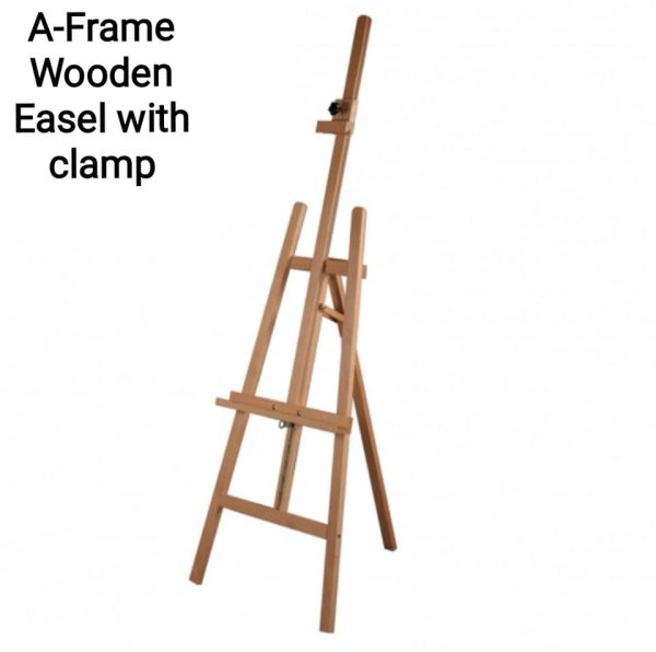 A-Frame Wooden Easel finished in a light wood stain - Image 4