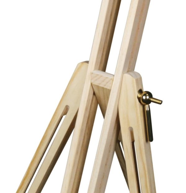 Collapsible wooden easel with strong tripod style legs high quality lock system - Image 7