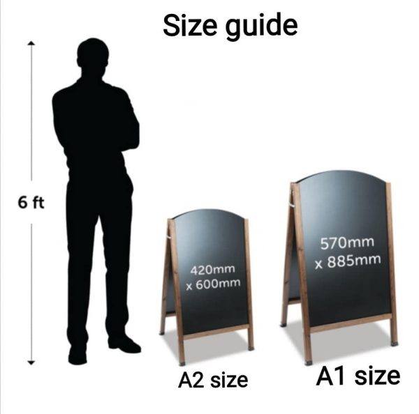 A-Board with Reversible Chalk Boards for 4 different displays - Image 4