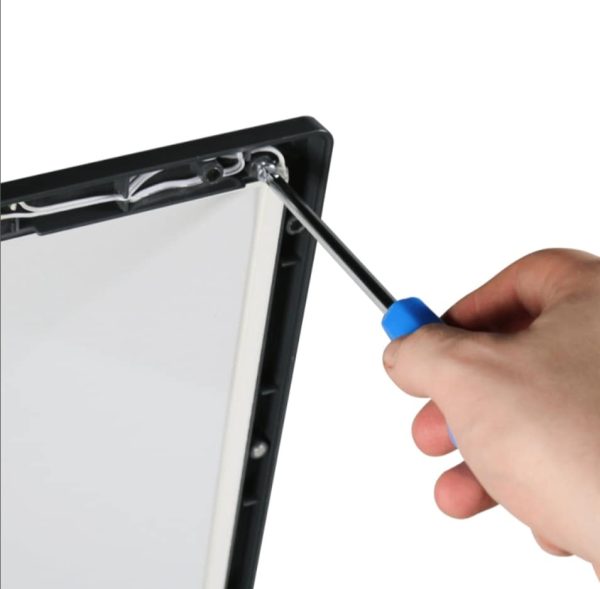 A3 LED Poster Holder with a stylish black frame for wall or counter use - Image 7