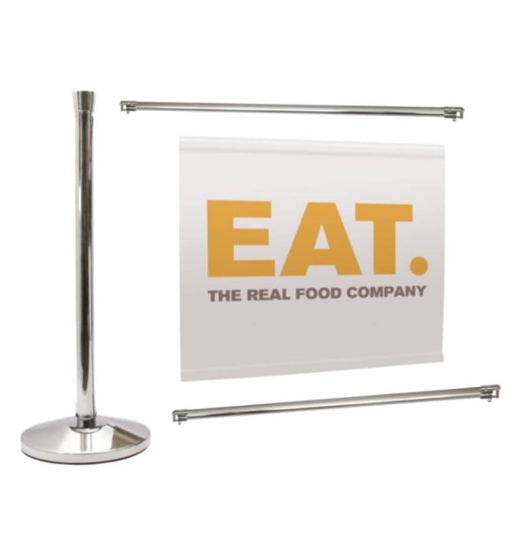 Cafe Barrier System Cross Rails in chrome or black - Image 3